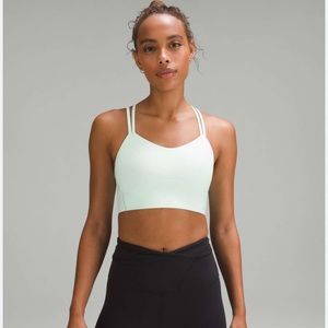 Lululemon Like a Cloud Longline Bra Work Out Top Mint Moment Green Size 6